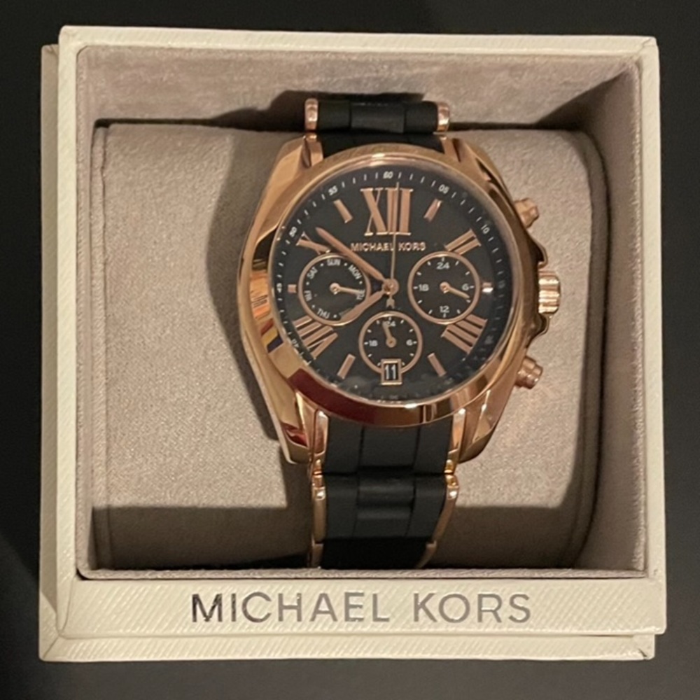 🚫Sold🚫MK Black & Rose Gold Watch 🖤🖤🖤